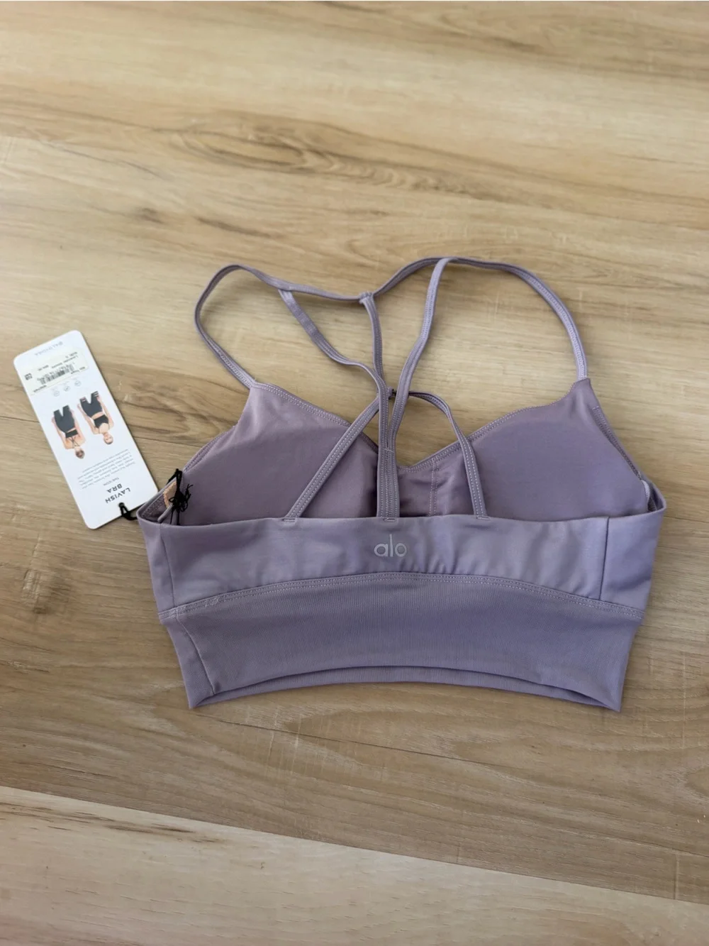 ALO Yoga Lavender Lavish Bra & Leggings Set, size Small. New with tags!